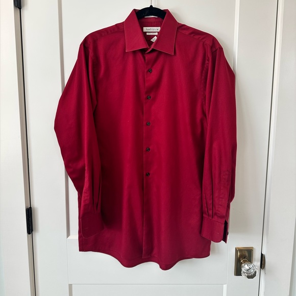 Van Heusen Other - Van Heusen Burgandy/Deep Red Regular Fit Button Down Shirt